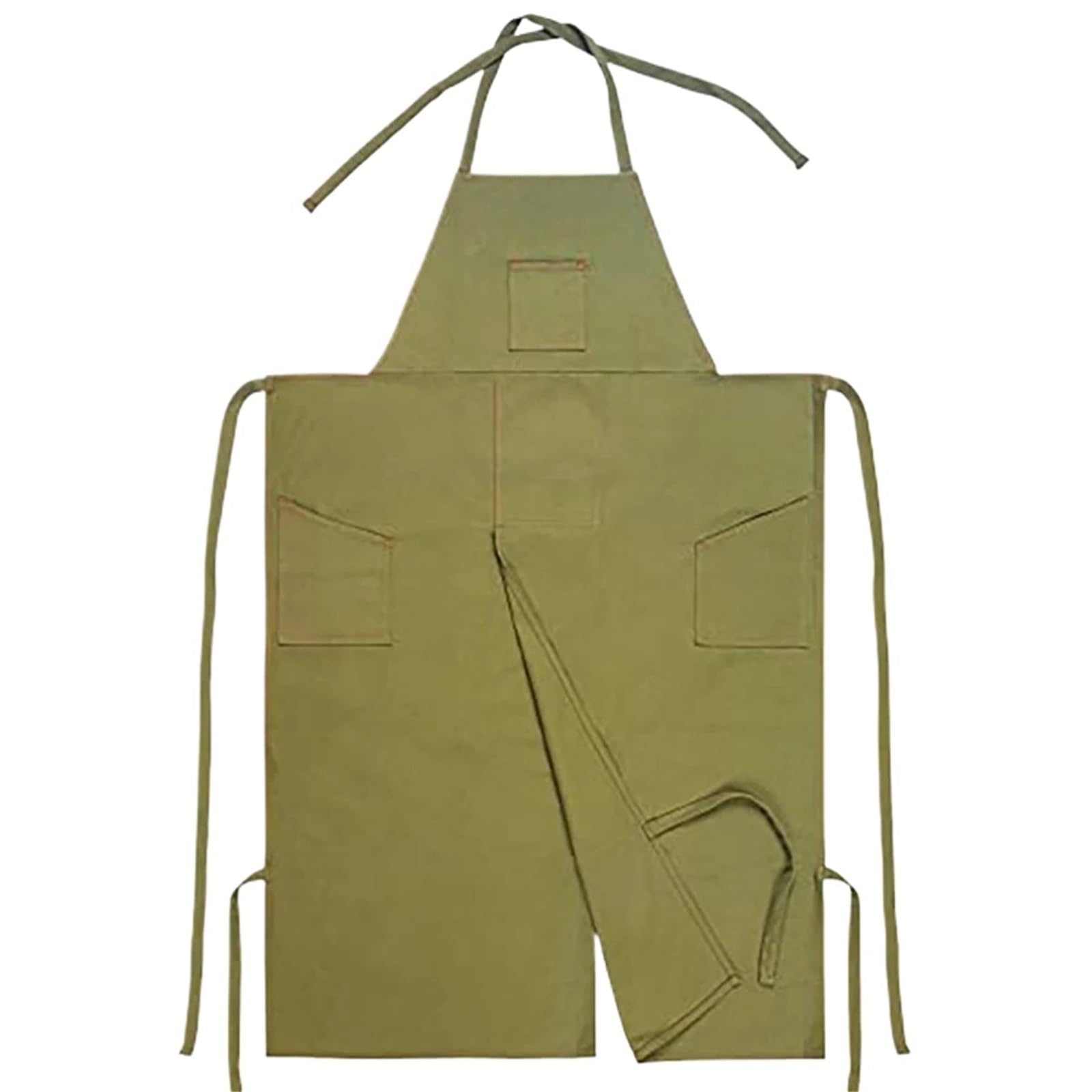 Grembiule da ceramica a copertura completa Grembiule da vasaio e ceramica a copertura totale, con gambe divise, in tela di cotone, tasche, for donne uomini