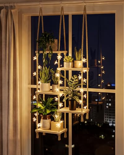 Bamworld Hanging Shelves with LED Lights