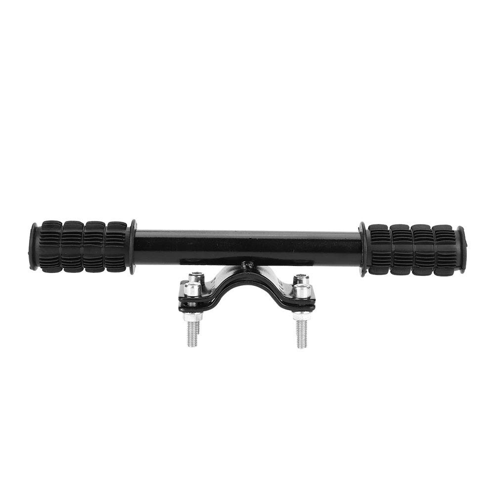 Vélo arrière Siège enfant Accoudoirs, MAGT universel solide anti-patinage arrière du vélo Selle Guidon Siège vélo de piéce for la protection enfants (Couleur : Black)