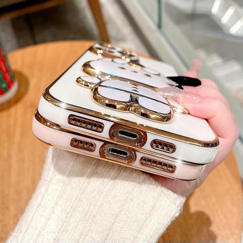 Coque iPhone 13 Pro rose haut de gamme à finition galvanisée chic - 7
