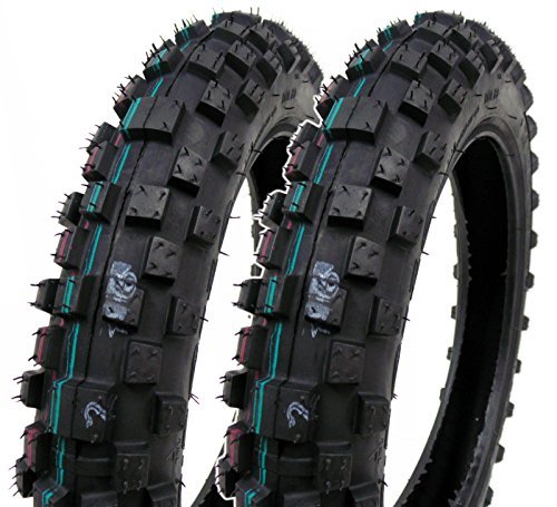 Mmg Set Of 2 Mini Dirt Bike Knobby Tire 2.50/10 Front Or Rear Tube Type Off Road Motocross Pattern #TOP17