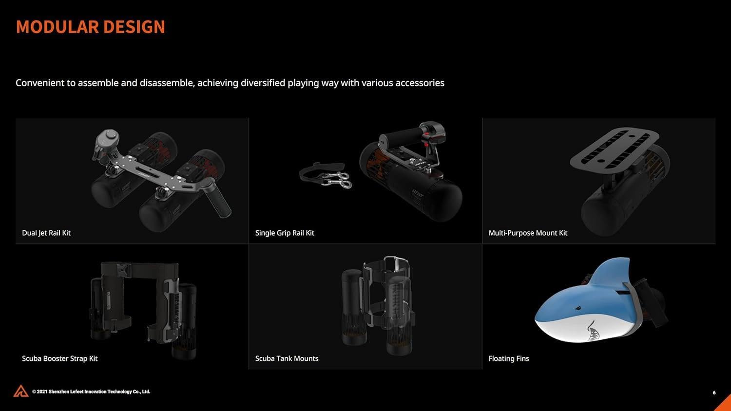 Scooter subacqueo, Booster per Nuoto subacqueo, Fotocamera Sportiva Compatibile con Booster per Scooter subacqueo per Piscina per Sport Acquatici,Single