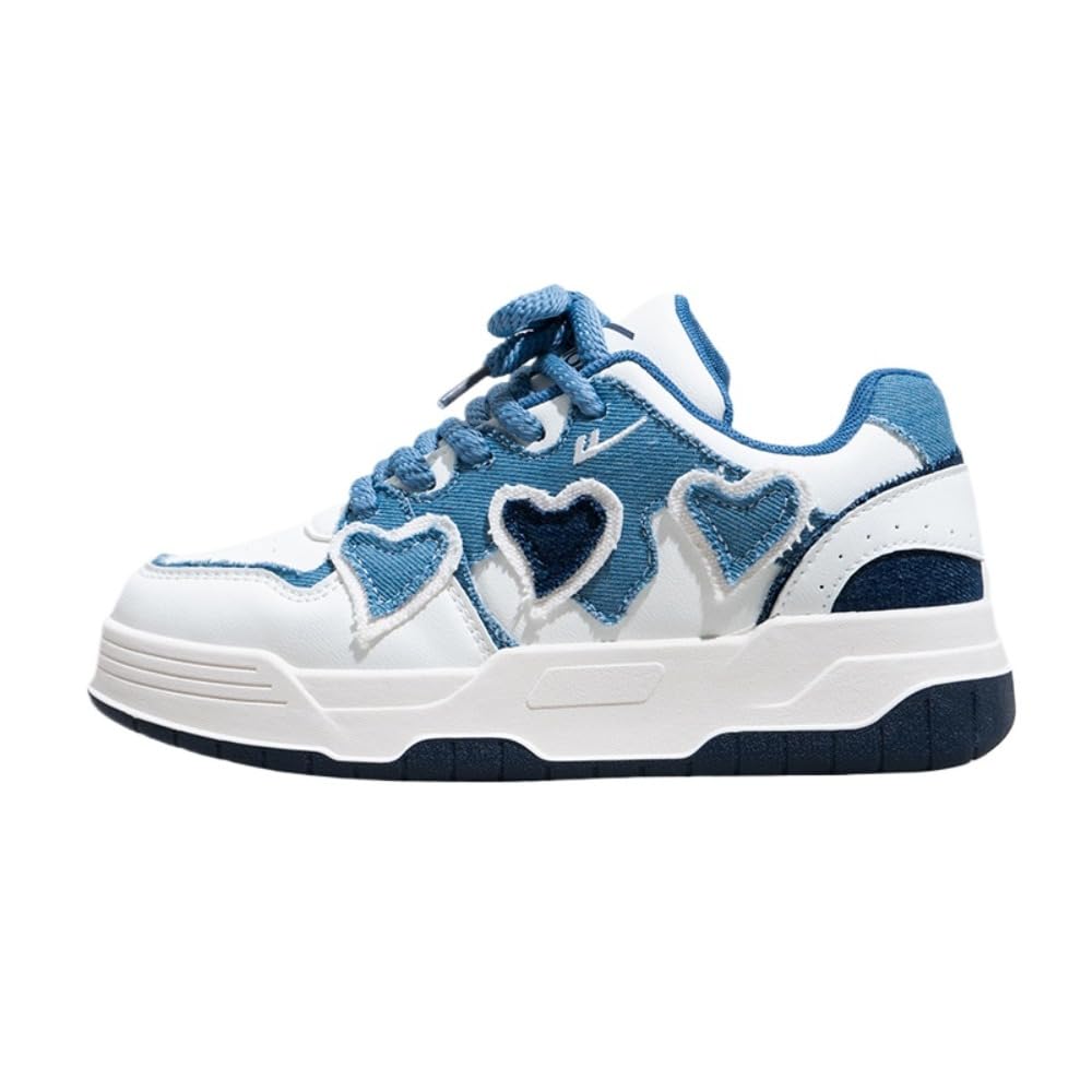 Coquette Shoes Kawaii Heart Sneakers Cute Y2K Chunky Casual Tennis Gym Fitness Outdoor Hiking Comfortable for Women Trendy Preppy Back to School Gift