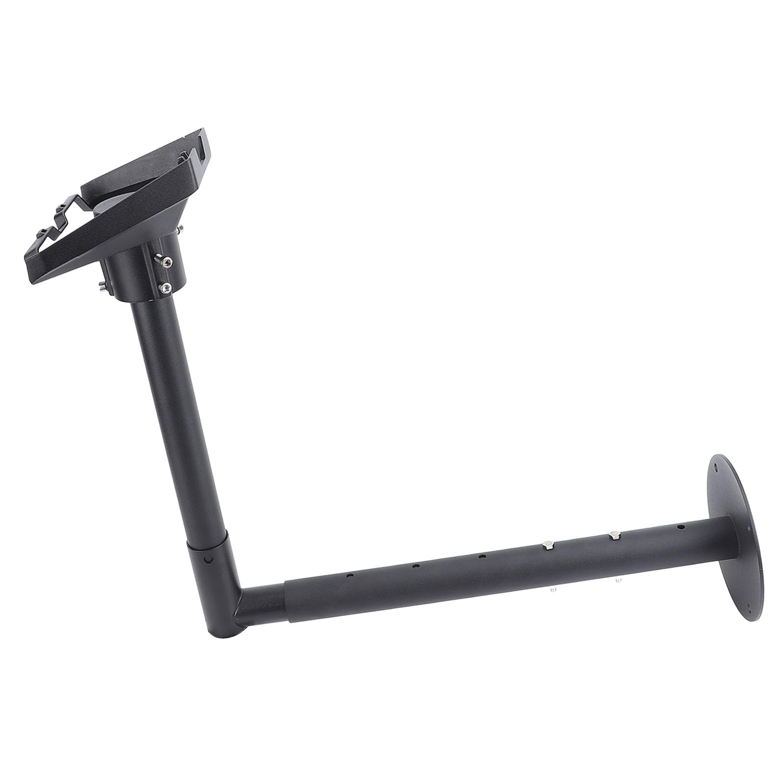 Kit de Montage Réglable, Support de Poteau Robuste avec Adaptateur de Tuyau, Support Mural Satellite Rectangulaire pour Antenne V4