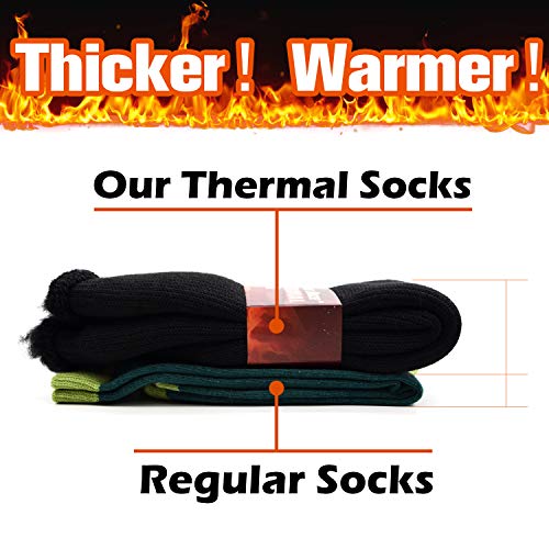 Socks Daze Hiking Warm Winter Socks Women, Men's Full Cushioned Outdoor Athletic Thermal Heat Socks For Camping Trapping Trekking Skiing 1 Pack, Black, Medium #TOP2