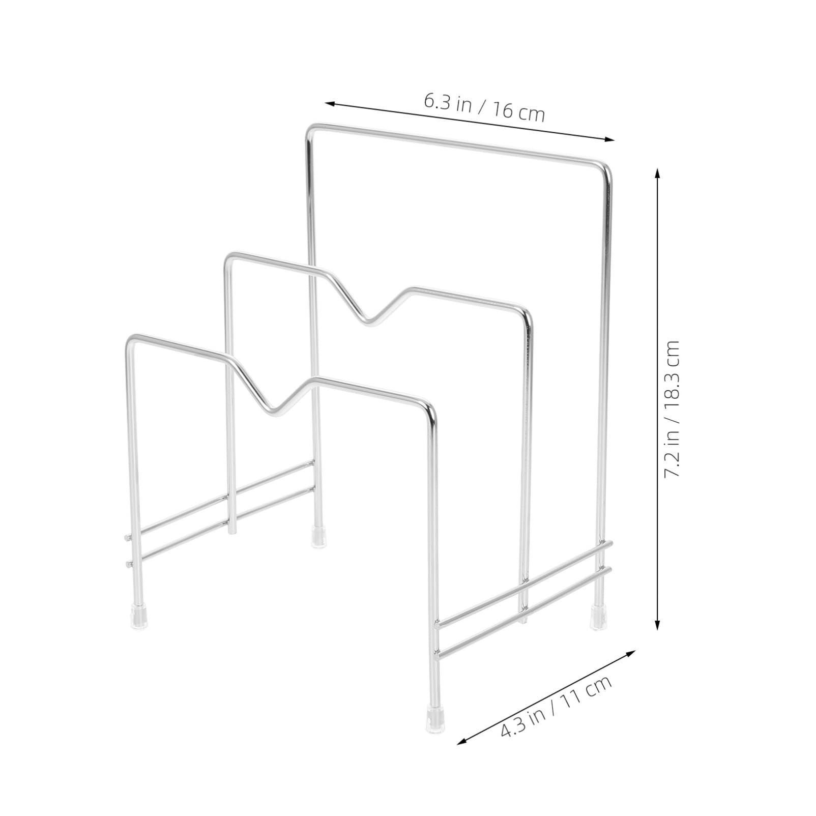 OUNONA Pot Lid Holder Chopping Board Holder Baking Cutting Board Pan Holder Organizer Kitchen Rack