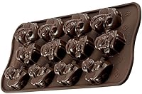Vista 4 de Silikomart Molde de silicona para chocolate, color marrón