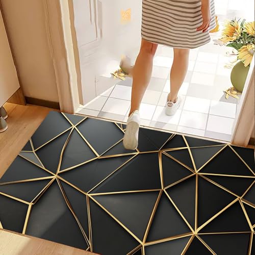 Tapis entrée intérieur absorbant et lavable avec base antidérapante - 5
