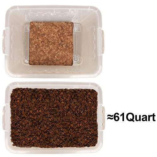 Winemana Coconut Substrate For Reptile, 61 Quart Coconut Husk Chip Bedding For Ball Python Snake Tortoise thumb #6