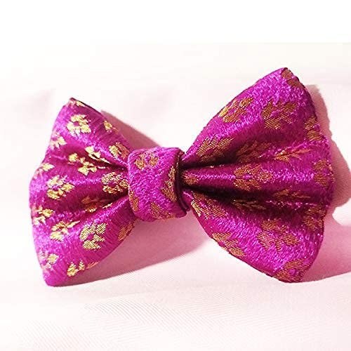 Myartbucket Purple Ethnic Soft Material Dog Bowtie | Dog Bow tie (Large) (B09X6YCSY8) Amazon Price History, Amazon Price Tracker