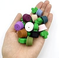 Vista 49 de 10Pcs Monkey Focal Beads for Pens Cute Monkey Bead Silicone Focal Beads for Keychain Making Bracelet Beading Crafts Supplies