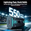 Fikwot WU350 256GB Unidad SSD Portátil USB Flash Drive, 550MB/s Escritura de Alto Rendimiento, USB 3.2 Gen1+USB C con Doble Puerto, Disco Duro Sólido Externo para iPhone15,16/Android/Mac/PC 4
