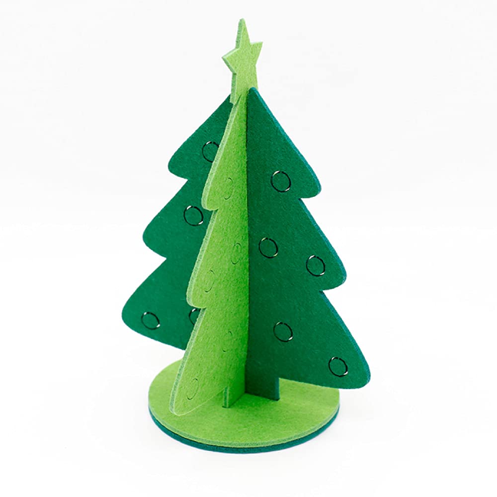 Amazon.co.jp: フェルトの卓上クリスマスツリー/無地 立体 置き型