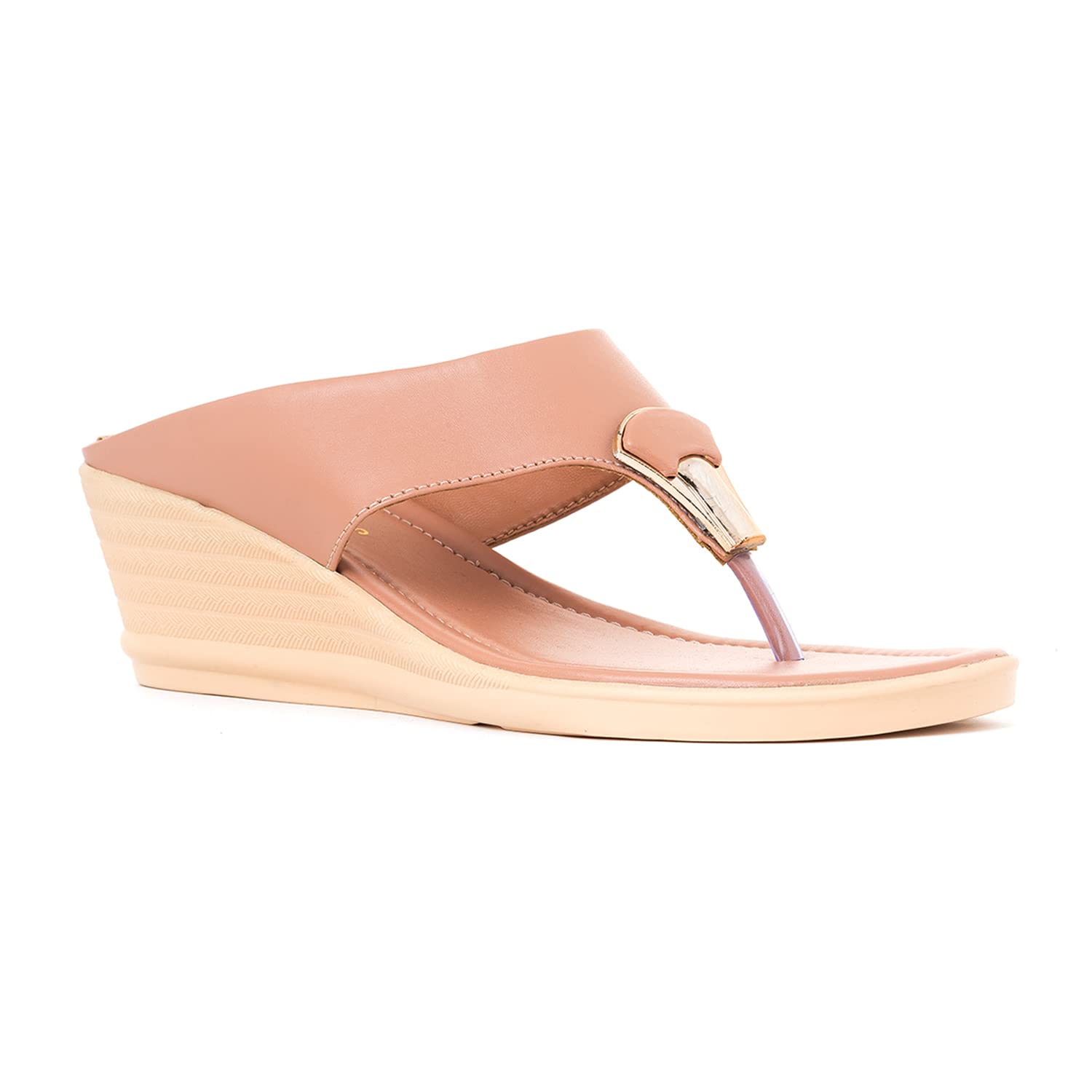 Khadims Pink Wedge Heel Slip On Sandal for Women (5150625) (B0CX5FBQDK) Amazon Price History, Amazon Price Tracker