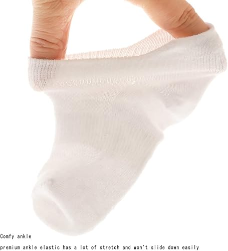 Miniatura 5 de Zumou Calcetines antideslizantes para niños pequeños, antideslizantes, con agarres, 12 pares para niños y niñas