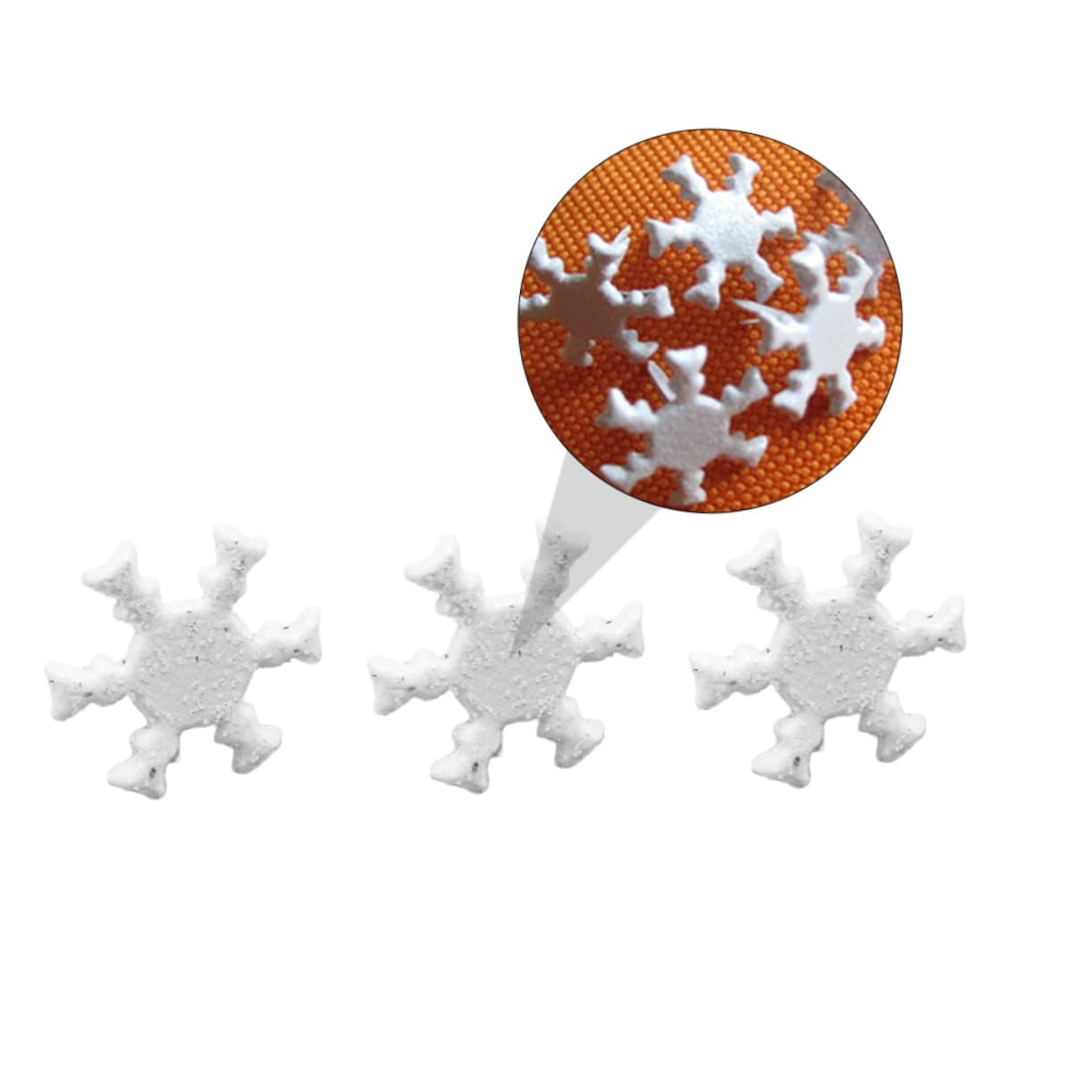 VOSAREA 100pcs Snowflake Brads for Paper Crafts - Metal Fasteners for Scrapbooking - Christmas Crafts & Decorations for Holiday Projects and Creative Art