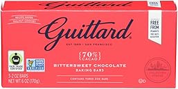Guittard Bar Chocolate Baking Bittersweet, 2 Ounce, 3 Pack