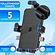 Handyhalterung Roller Spiegel 5 Befestigungen Maximale Stabilität Befestigung am Rückspiegel Kompatibel mit Allen Smartphones 360º Drehung Anti-Vibration