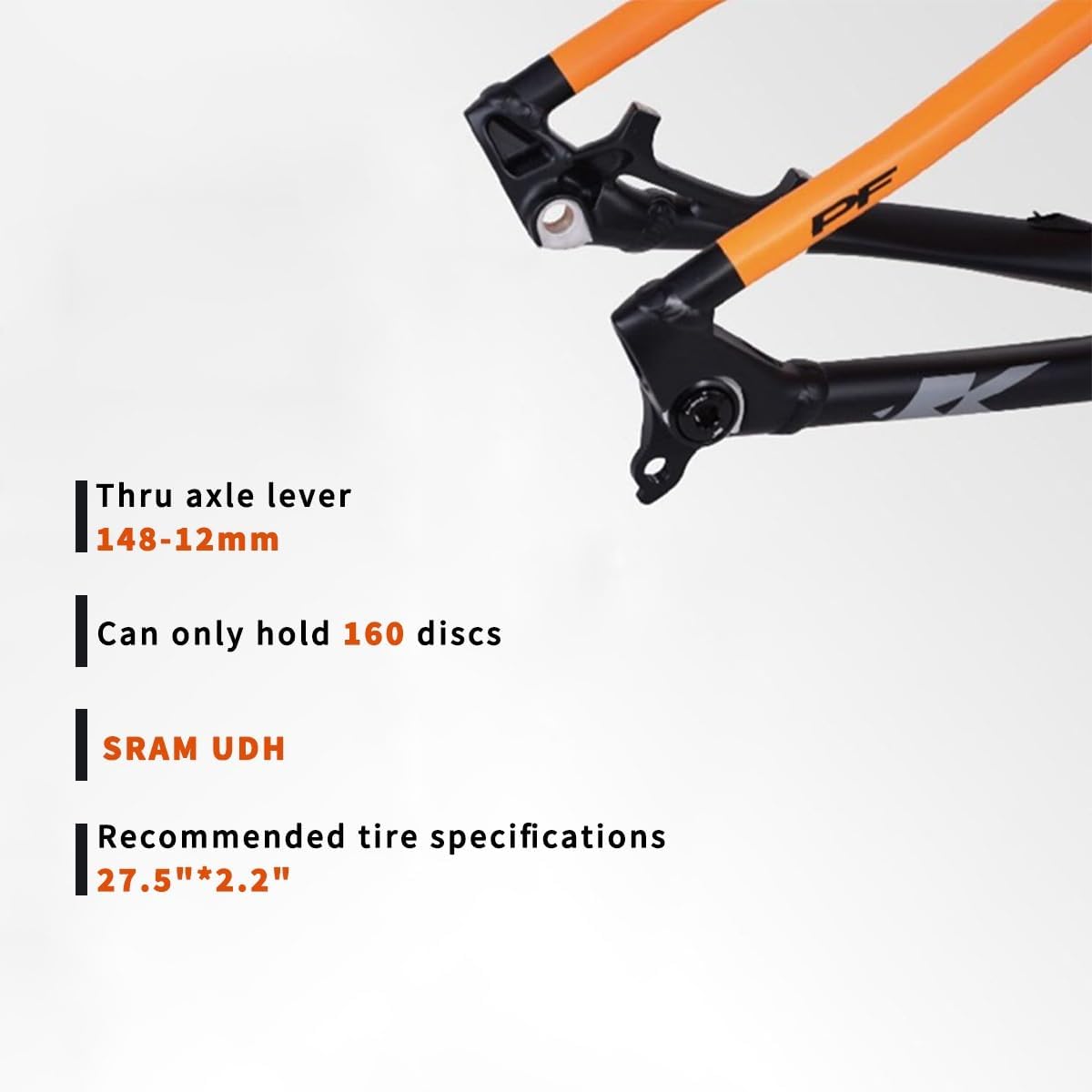 27.5er Mountain Bike Frame 15''/17'' Aluminum Alloy Disc Brake Frame 12×148mm Boost Thru Axle XC Hardtail Frames Routing Internal BB68mm