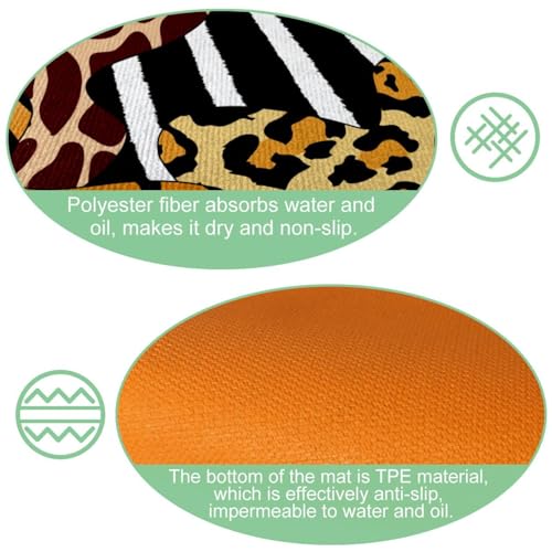 Alfombrillas de cocina antideslizantes para evitar resbalones, pack de 2 lavables 6