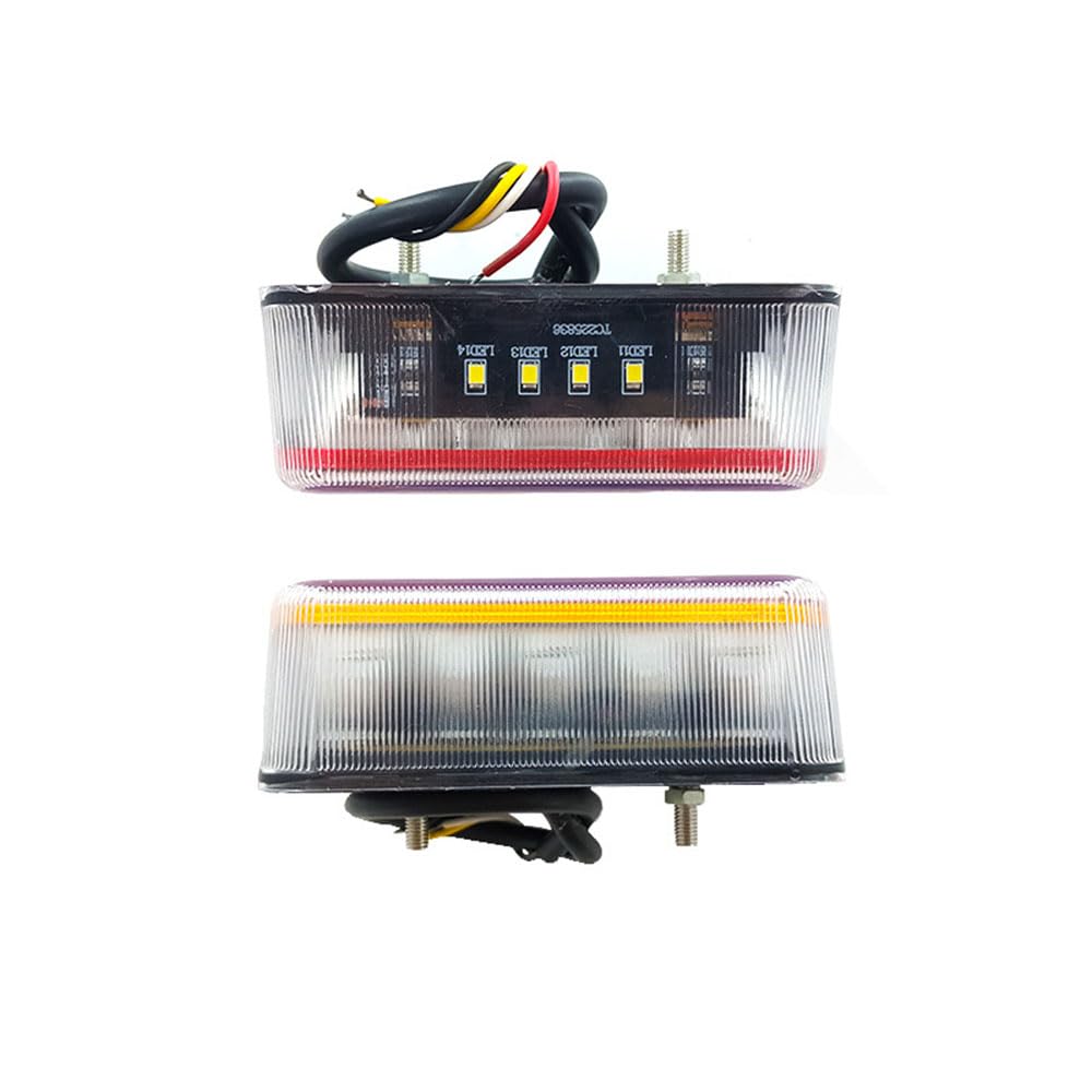 Tylne światło tylne do 10 przyczep, światło tylne do samochodów ciężarowych, 12 V, 2 sztuki, montaż lamp tylnych, 2