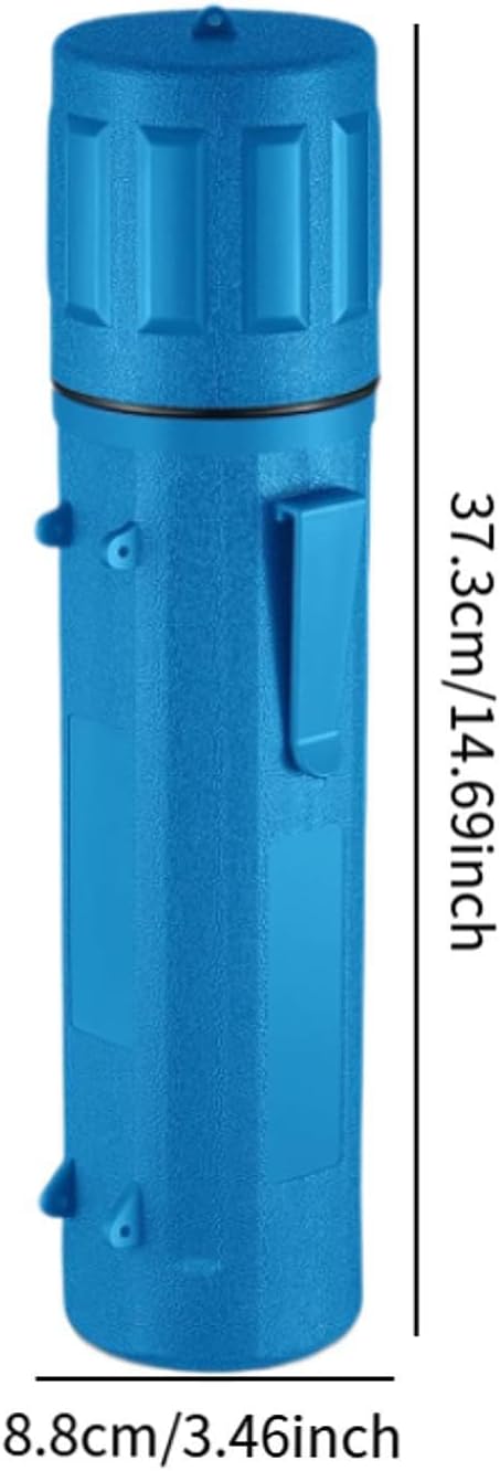 Electrodes Rod Storage Tube Welder Accessories Waterproof Heat Insulation 14.7 inch Welding Rod Container Welding Rod Holder, Blue(Blue)