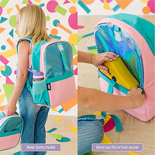 Wildkin Pack-It-All Kids Backpack For Boys & Girls, Ideal Size For School & Travel Backpack For Kids, Features Front Strap, Interior Sleeve, Back Support & Side Pocket (Mermaid Undercover) #TOP2