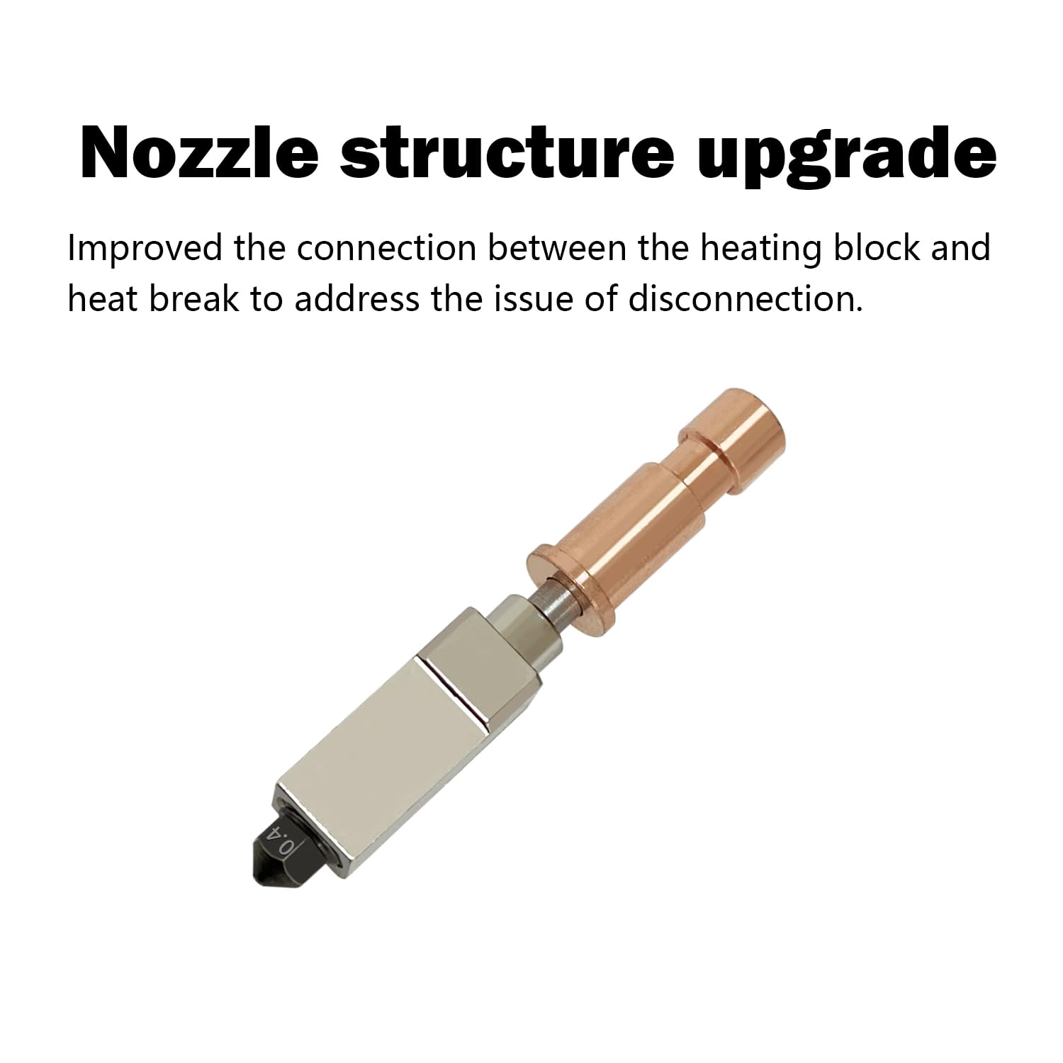HzdaDeve 0,2 mm 0,4 mm 0,6 mm Hotend en céramique pour Kobra S1 Combo Extrudeuse de tête d'impression en acier inoxydable Kit Hot End Buse durcie Bloc chauffant Résistance chauffante Thermistor pour