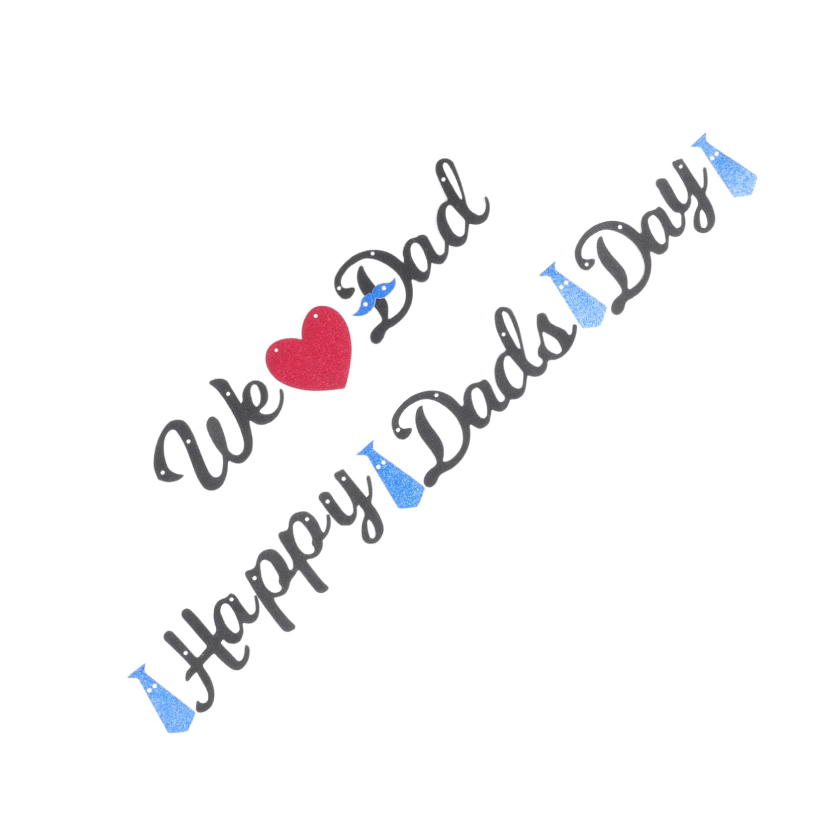 PRETYZOOM 5juegos Banderín De Decoración Día Del Adornos De Cumpleaños Para Papá Fiesta Frases y Efecto Decorativo Para Celebraciones y Fotografía