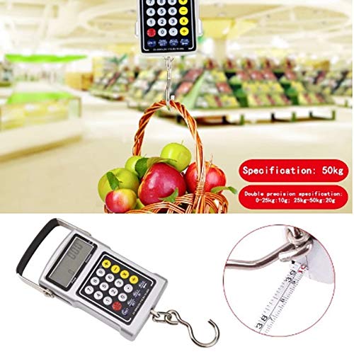 Electronic Balance Digital Fishing Scale Muti-Functional Hook Hanging with Measuring Tape Luggage Travel Steelyard image 3