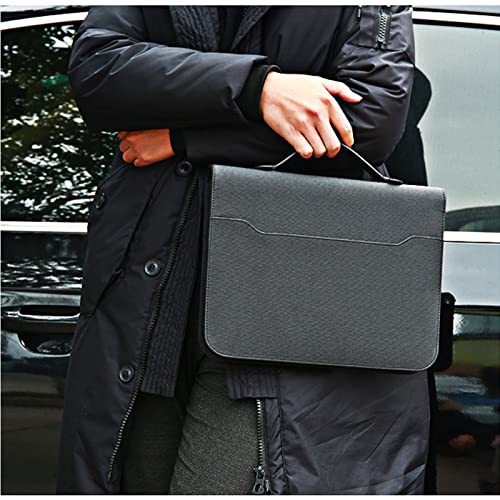 Folder pochette en cuir anti-panne d'organisation avec bloc rechargeable - 3