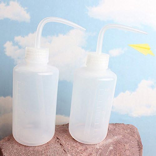 Wash Bottle, OAMCEG 2 Pack Plastic Watering Can, Squirt Bottle, Squeeze Bottle for Chemistry, Industry, Lab & Gardening, 500ml/17oz, 1000ml/34oz