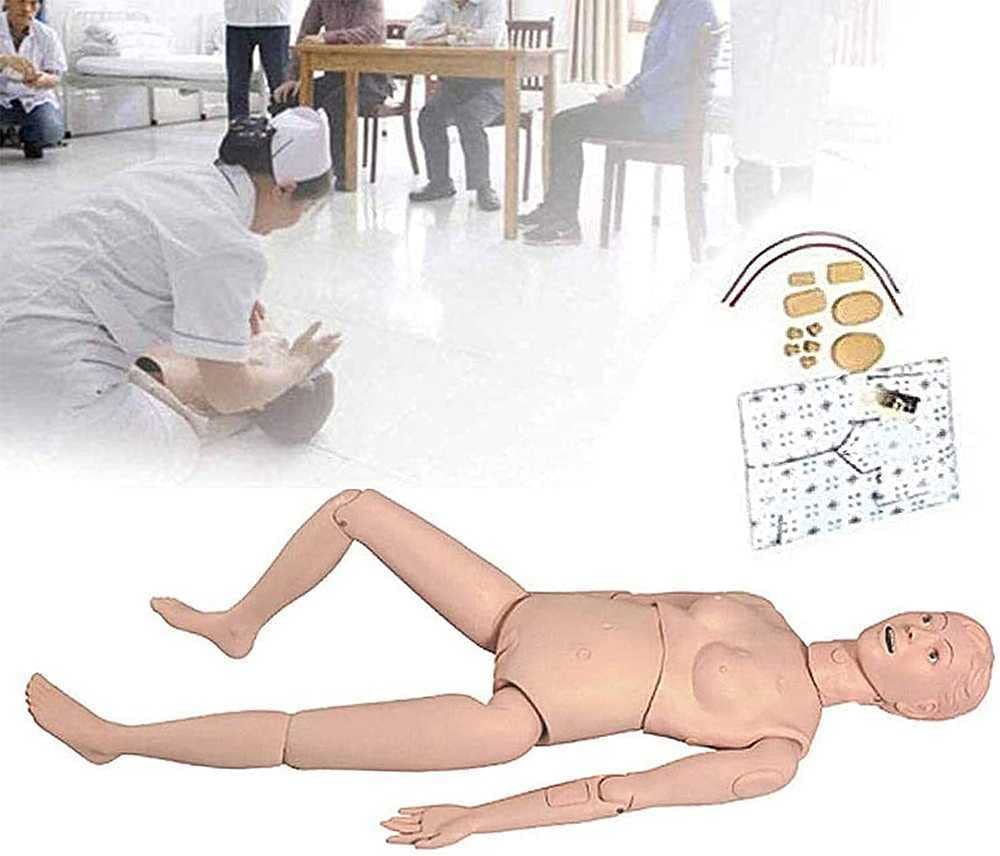 Maniquí humano de tamaño natural para resolver fallos en prácticas sanitarias