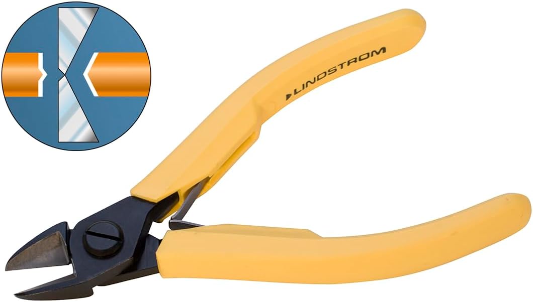 Lindstrom 8161 Yellow Handle Ultra Flush Cutter 0.3-2 mm (1)