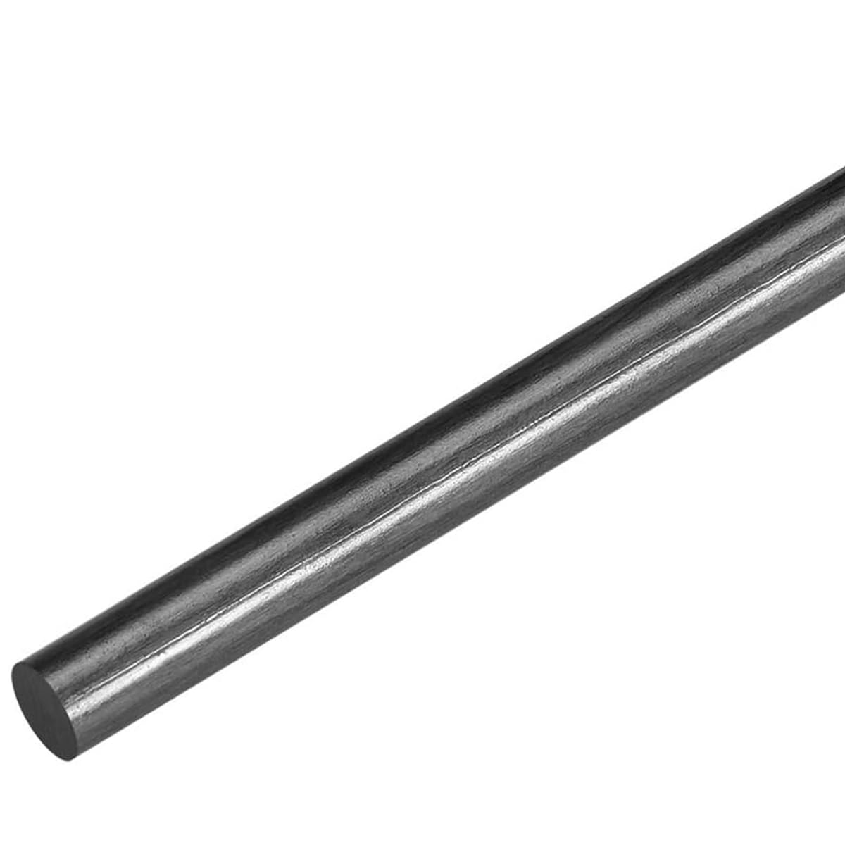 Purzen Carbon Fiber Rod Solid Round Bar Glossy Surface Composite Rod for DIY Projects,4.5mmx500mm