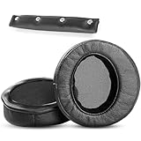 XRHTONG Prime Earpads Replacement+Headband Compatible with Denon AH-D2000 AH-D5000 AH-D7000 AH-D1100 AH-D5200 AH-D7200 AH-D9200 Headphones Ear Pads Cushion(Protein Leather/Memory Foam)