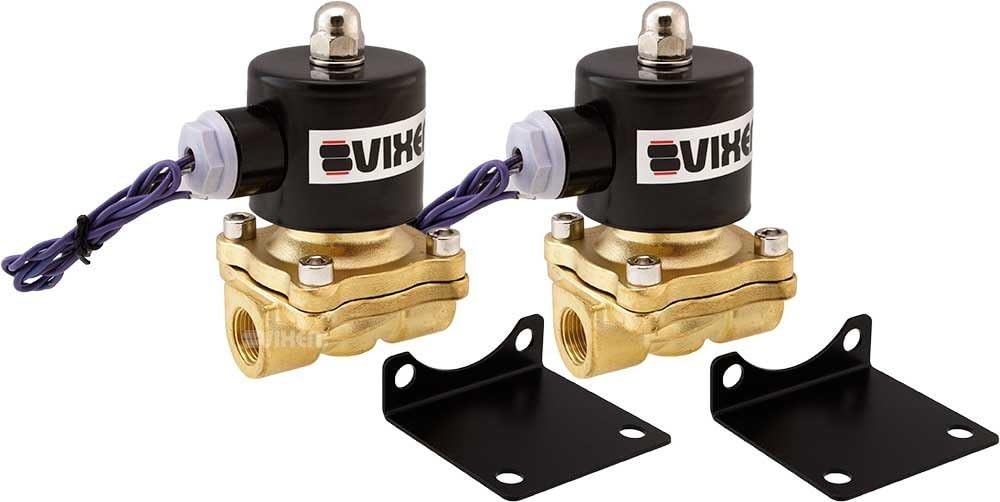 Vixen Air 3/8" NPT Air Ride Suspension High Flow Normally Closed Electric Air Valve (Solenoid) 210 PSI One Corner VXF2038-2