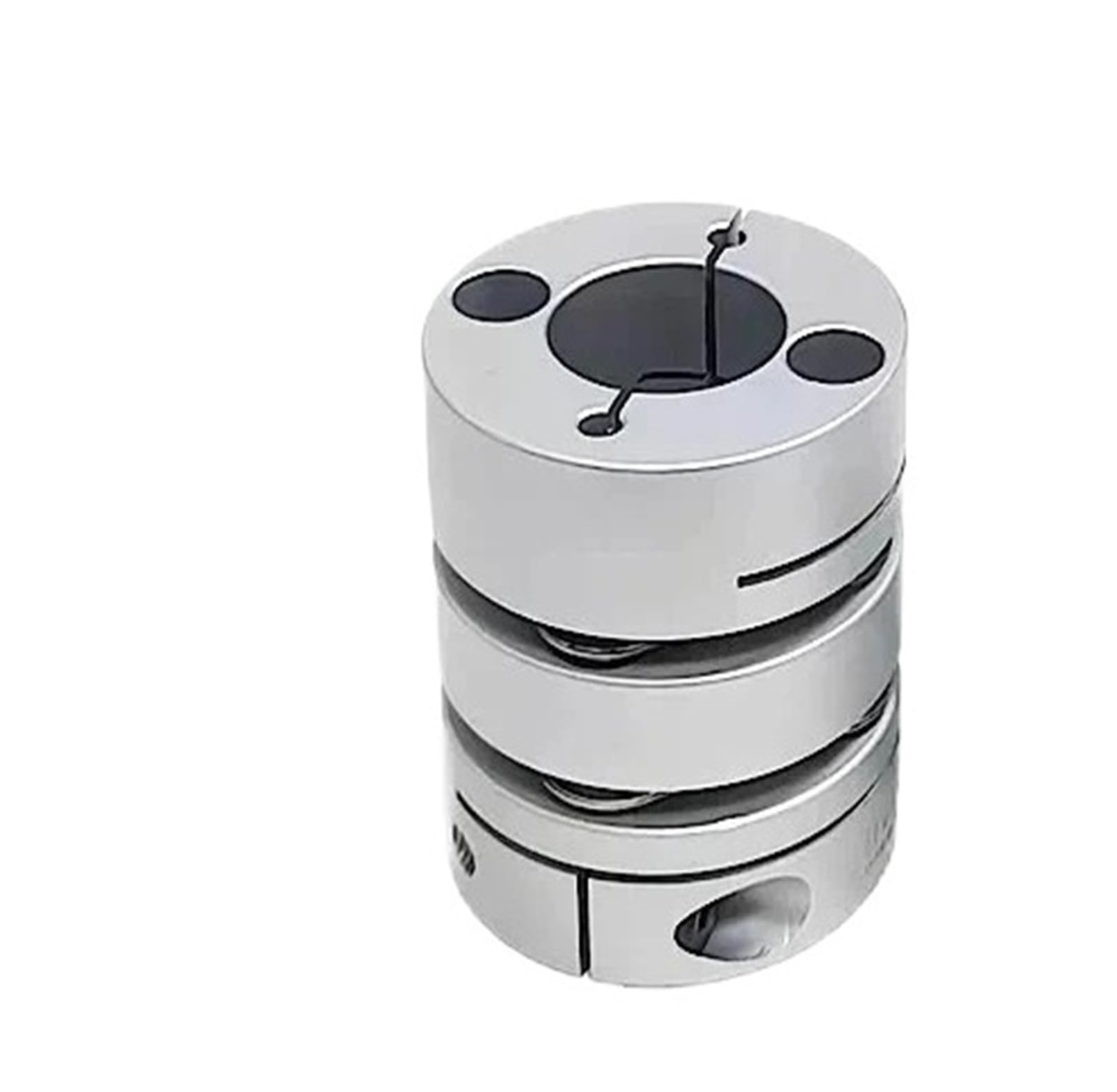 Acoplamientos flexibles, CLCA-D26Lx35 Motor paso a paso de doble diafragma elástico de aluminio que acopla tamaños múltiples de 26x35 mm(10mm to 11mm)