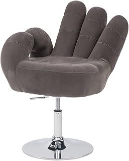 Cribel Hand Poltrona, Metallo Cromato, Microseta, Grigio