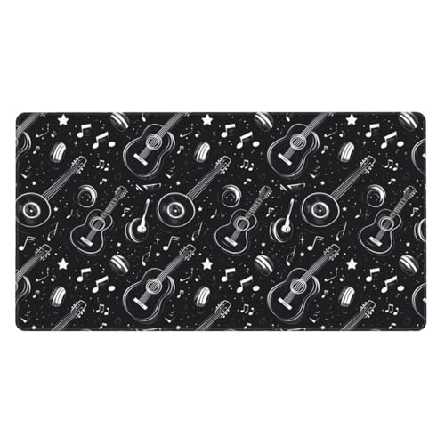 Grand tapis de souris de jeu guitare musique tapis de souris ordinateur