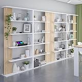 Medidas estantería: Alto 180 cm Ancho 90 cm Profundo 25 cm
