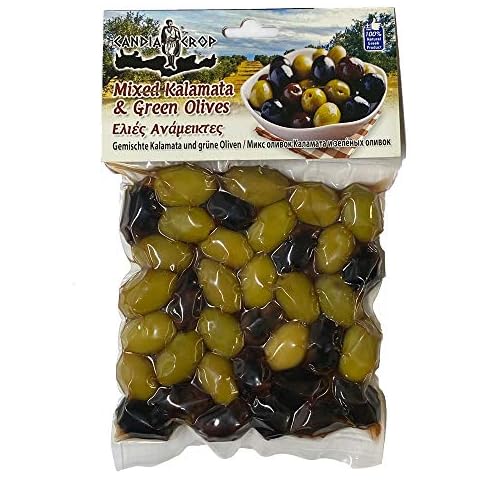 Candia Crop Mixed Kalamata and Greek Olives 200 g (Pack of 5 - Total 1 KG) Cover