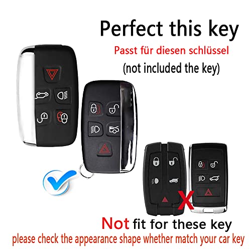 Funda para llave de coche Smart Discovery 4 antiarañazos con botonera de piel negra 2