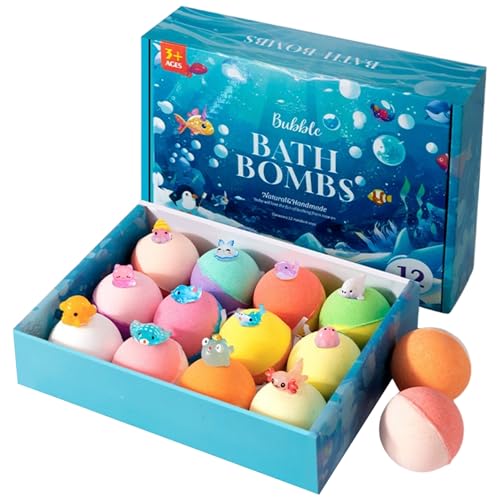 Bombes de bain de Pâques enfants lot 12 jouets animaux océan cadeau
