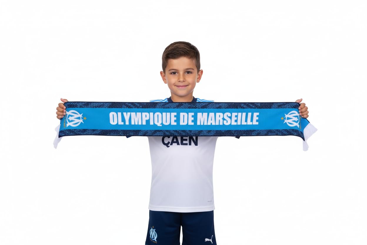 OLYMPIQUE DE MARSEILLE Echarpe OM - Collection officielle Taille 140 cm