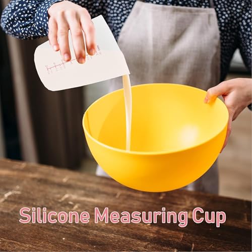 Set de 3 vasos medidores de silicona 500ml 250ml 125ml miniatura 7