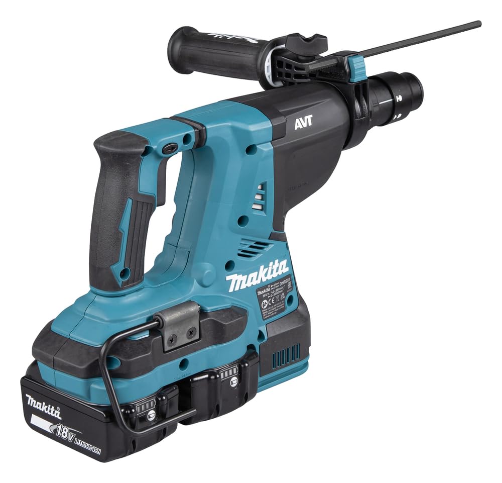 Makita Wiertarka DHR281PT2J, 18 V, Czarna, Niebieska