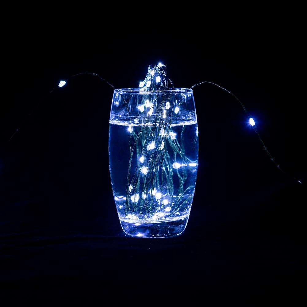 Catena Luminosa 200 metri 2000 LED Filo di Rame Verde Bianco Freddo, Impermeabile per Interni/Esterni con Telecomando 8 Modalità per Albero di Natale, Patio, Giardino, Cortile