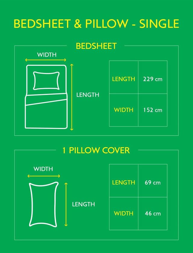 Image of United Colors of Benetton Rainbow White Geometric Pure Cotton Single Bedsheet with 1 Pillow Cover | 144 TC | Skin-Friendly, Soft & Breathable Bed Linen | 90 x 60 Inches