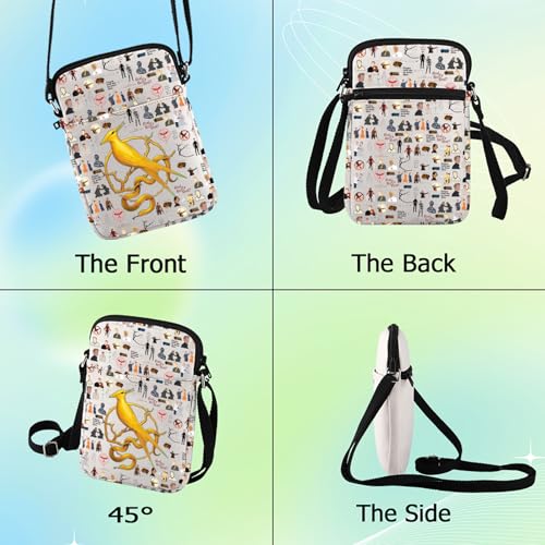 G2TUP Hunger Movie Inspired Crossbody Bag Katniss Bird Fans Gifts Real Or Not Real Bird Shoulder Bag For Movie Fans3